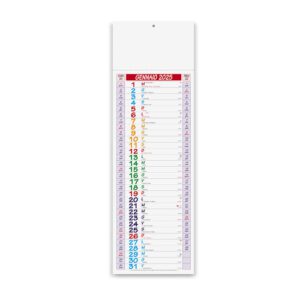 Calendario Olandese Multicolor Slim